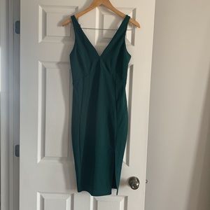 Lulus “Iconic Moment” Green Bodycon Midi Dress
